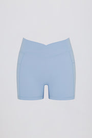 Oh Polly Bo+Tee Soft Active mini short poches bleu sky