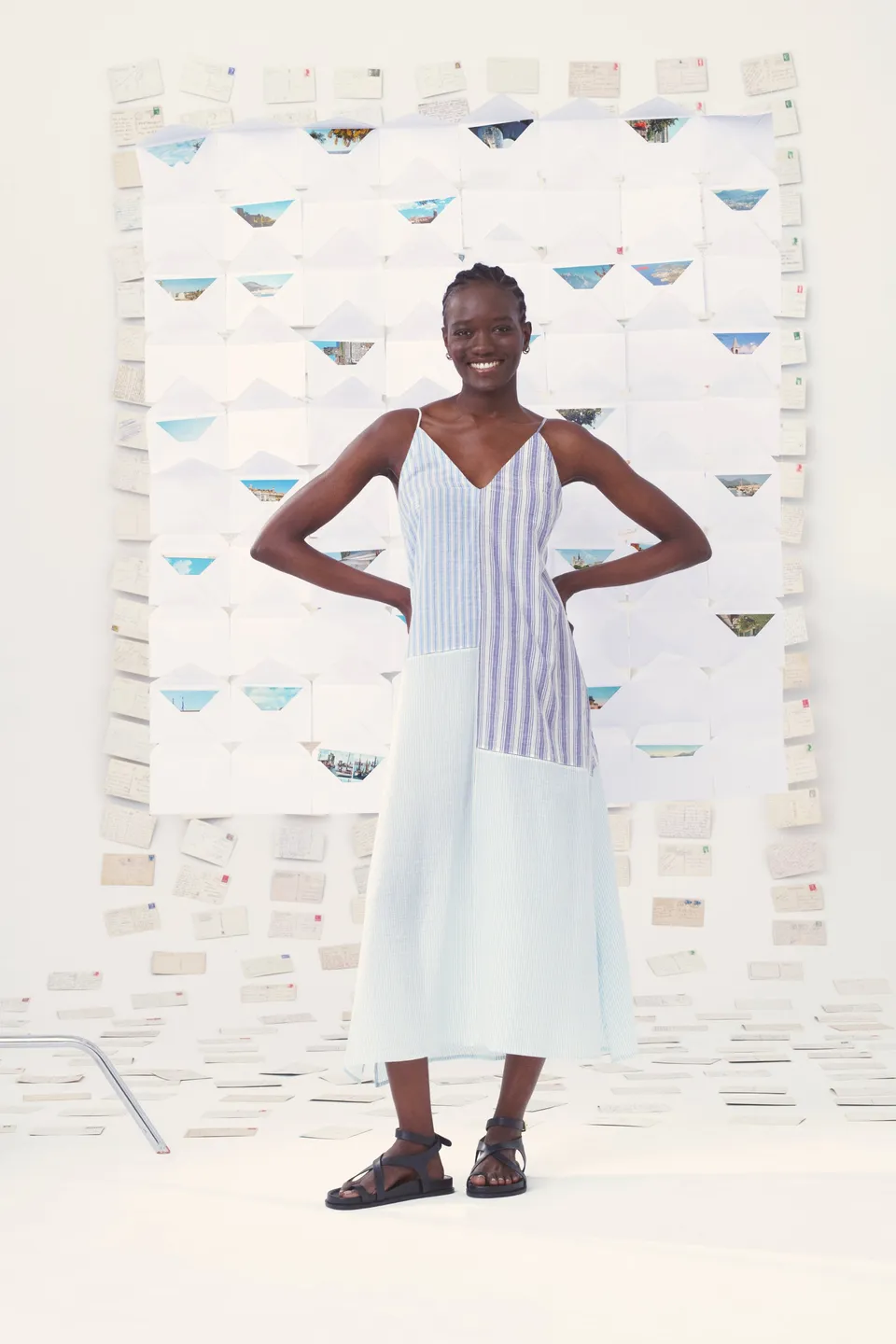 MII Carte postale robe Nymphéa Les Cyclades coton soie