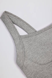 Oh Polly Super Sculpt Top Camisole Gris Chiné Gainant