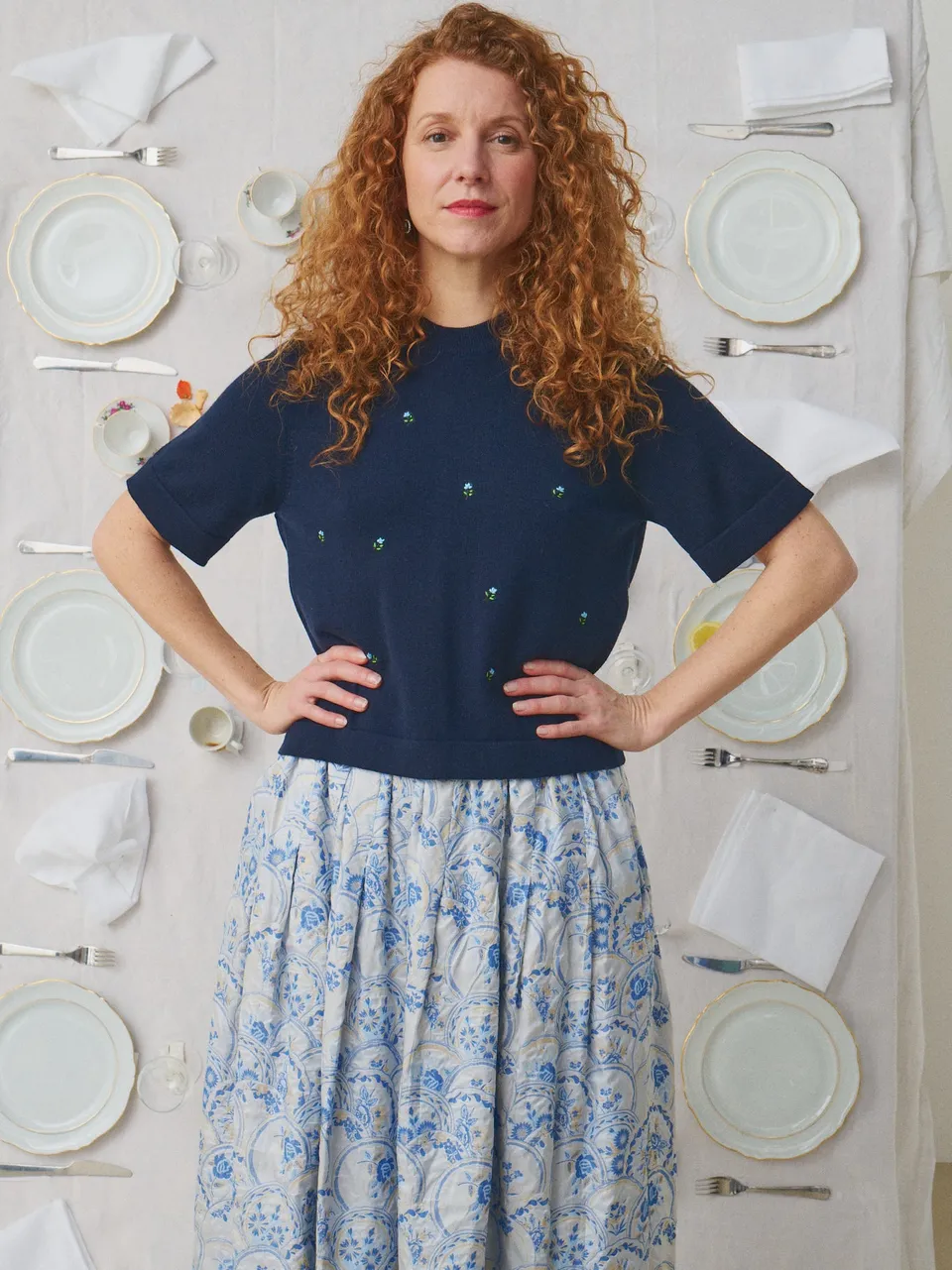 Pull Axelle Mii à table laine superfine et soie, manches courtes femme