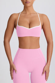 Oh Polly Bo+Tee BT2097 brassière sport rose bébé col coeur