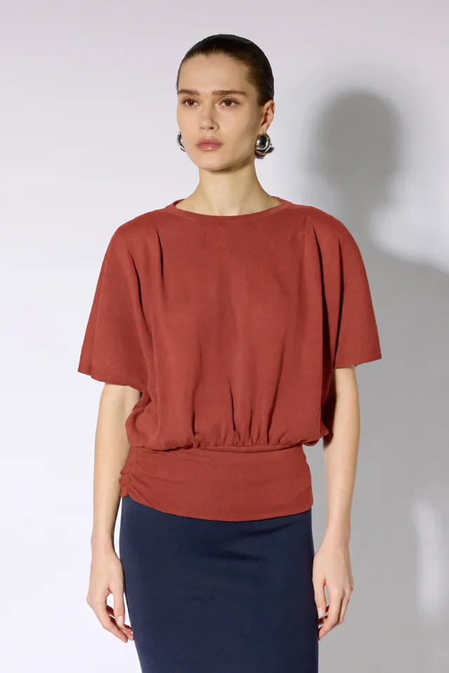 Liviana Conti Mandy pull bleu nuit manches longues