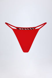 Oh Polly Bahia bas bikini string zèbre taille haute