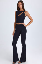 Oh Polly Abilene 10460 débardeur noir asymétrique