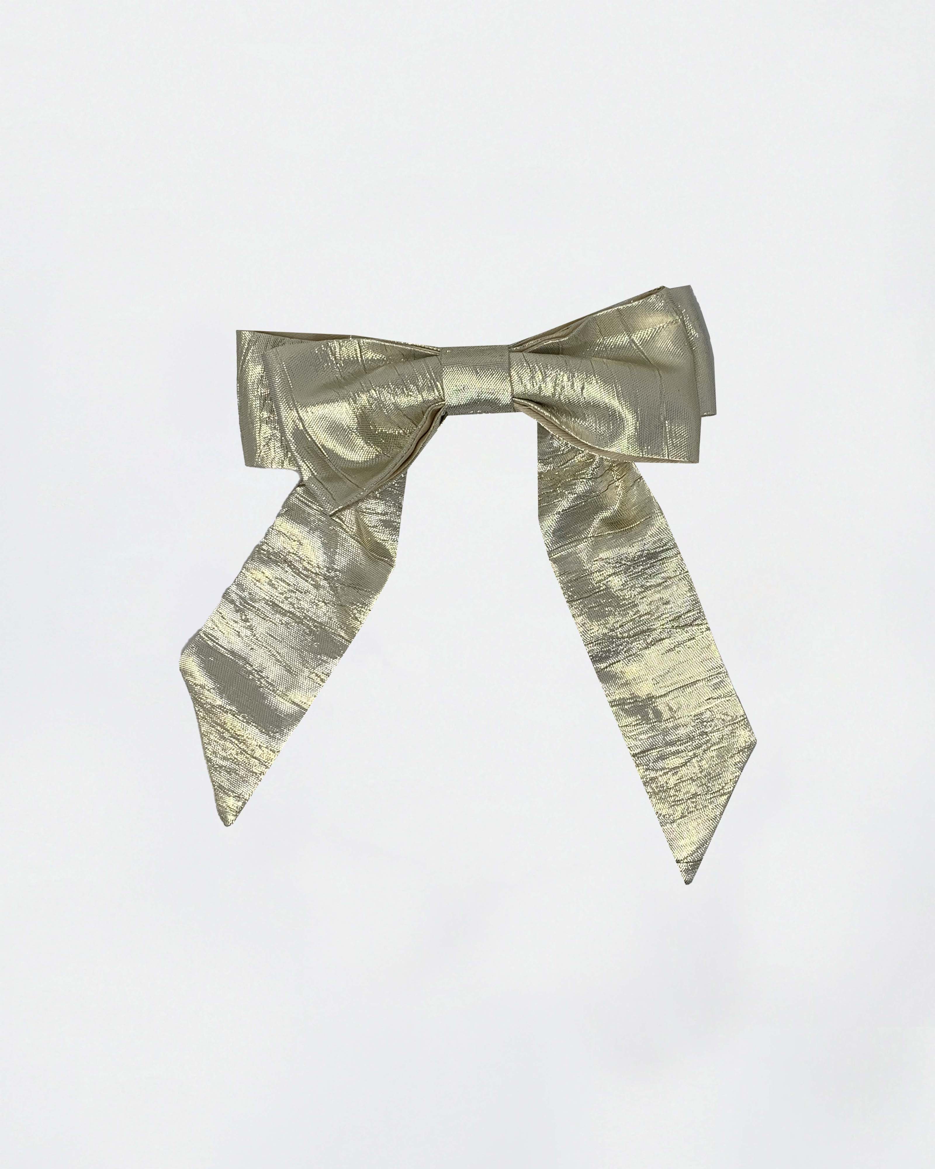 The Ethiquette Accessoires Moon Bow barrette nœud tweed