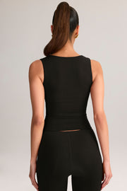 Oh Polly Vivee 15439 top noir col carré modal