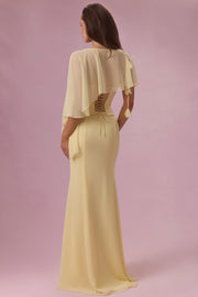 Oh Polly Velina cape chiffon beurre taille unique