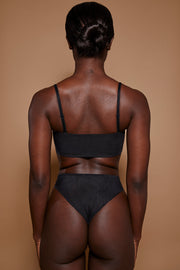 Oh Polly Base Layers Brassière Bandeau Noir Mesh 7162
