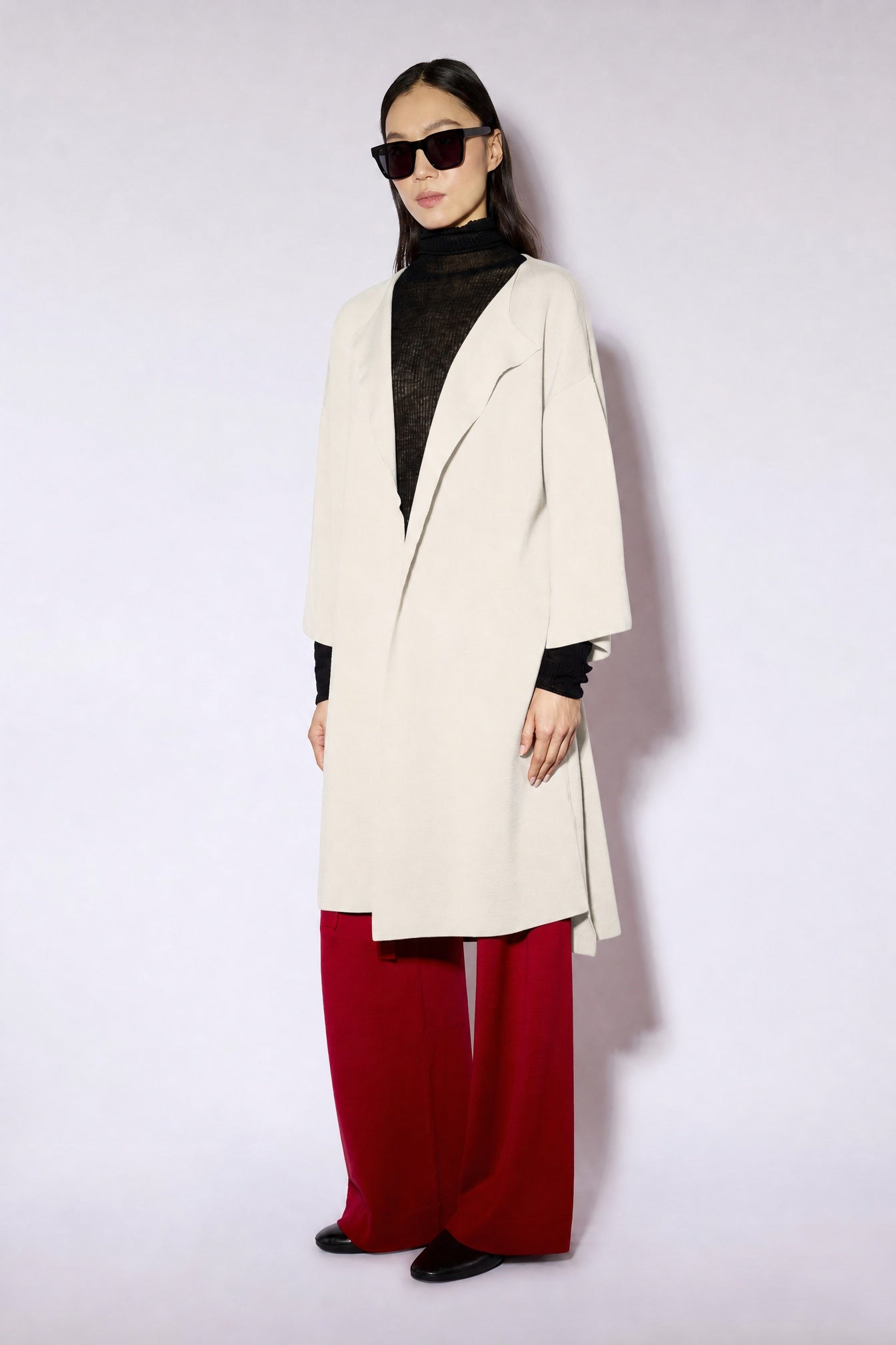 Liviana Conti Cynthia Cardigan Laine Mérinos Noir Ouvert