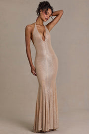 Oh Polly Embellished Robe longue 15130 sable strass