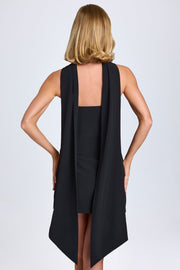 Oh Polly Cecilia 10390 robe mini noire foulard