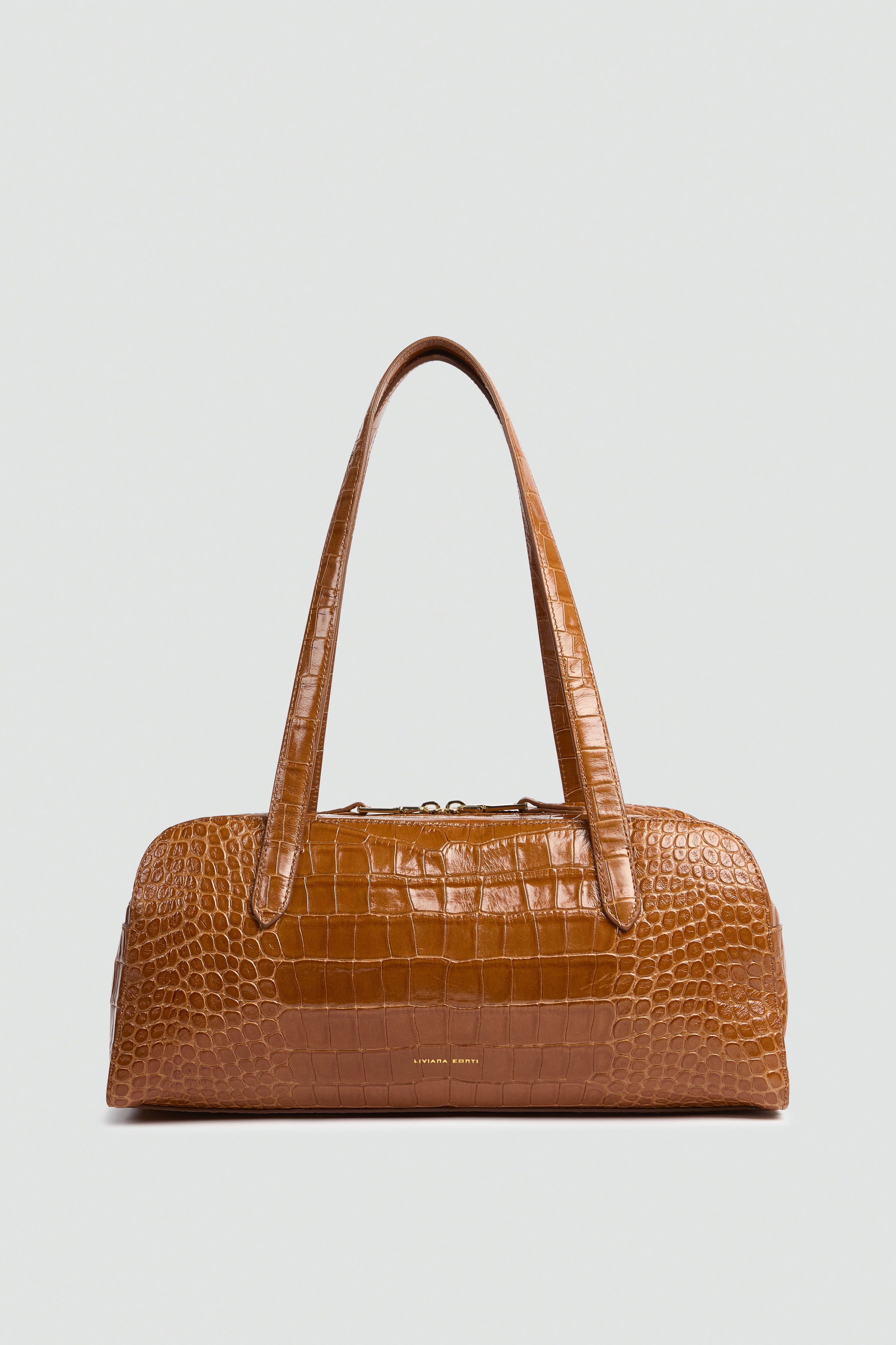 Liviana Conti Judith A6WA53 sac bowling cacao croco