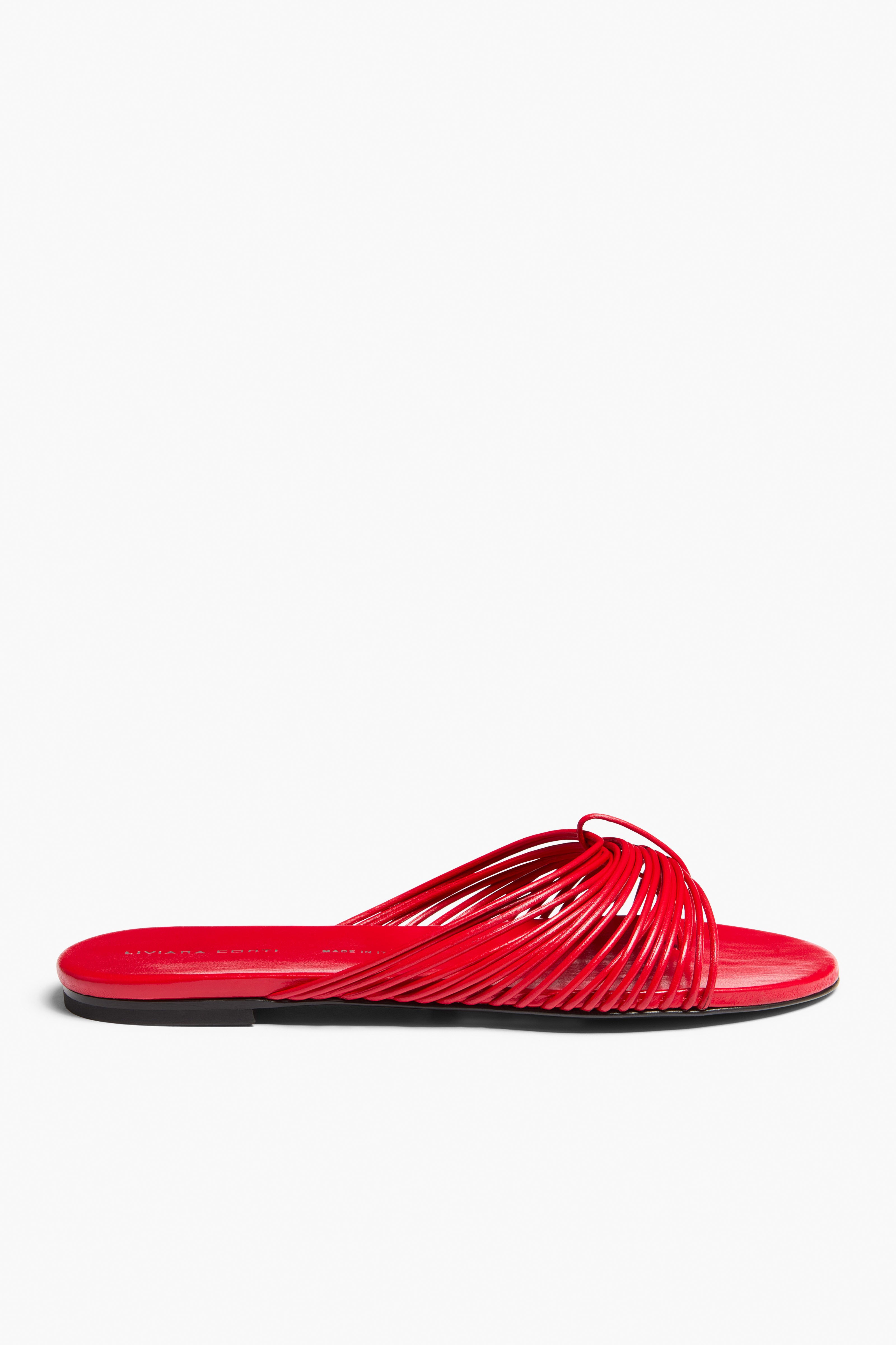 Liviana Conti Eleonora mules plates corallo nappa