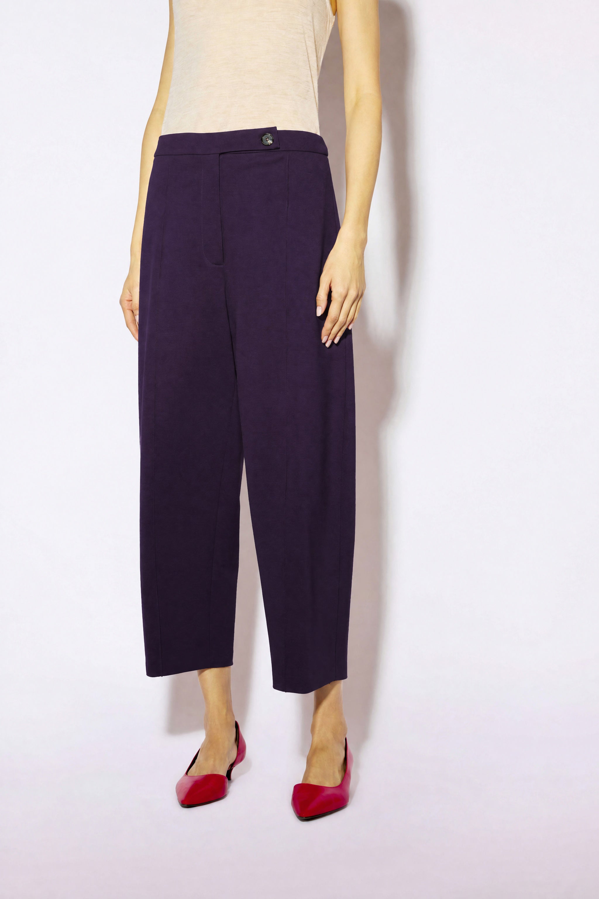 Liviana Conti Adam pantalon cropped noir droit