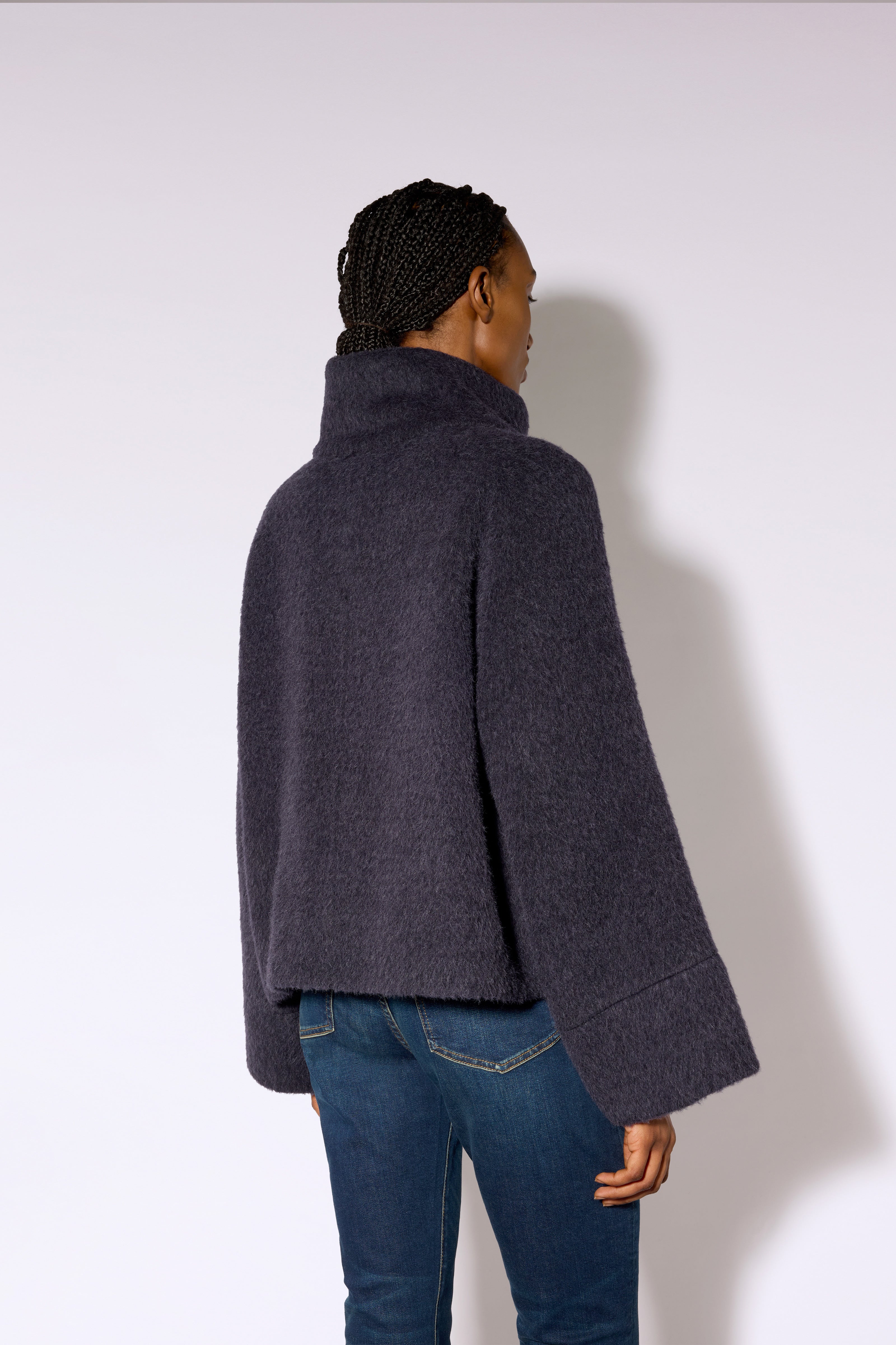 Liviana Conti Lasonne manteau notte bleu nuit taille M