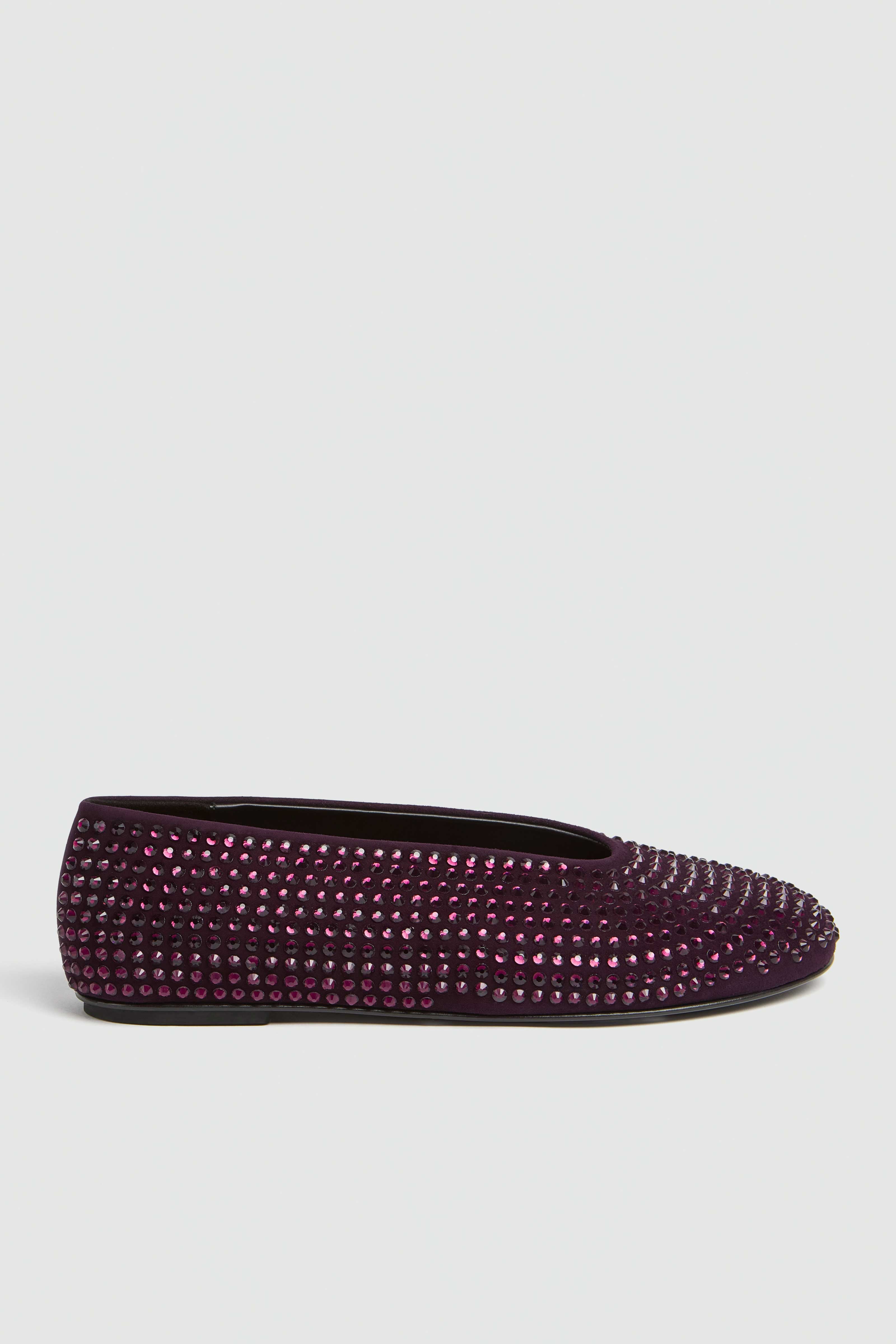 Liviana Conti Adele ballerines femme mirtillo daim strass