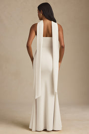 Oh Polly Imogene Robe bustier ivoire avec foulard