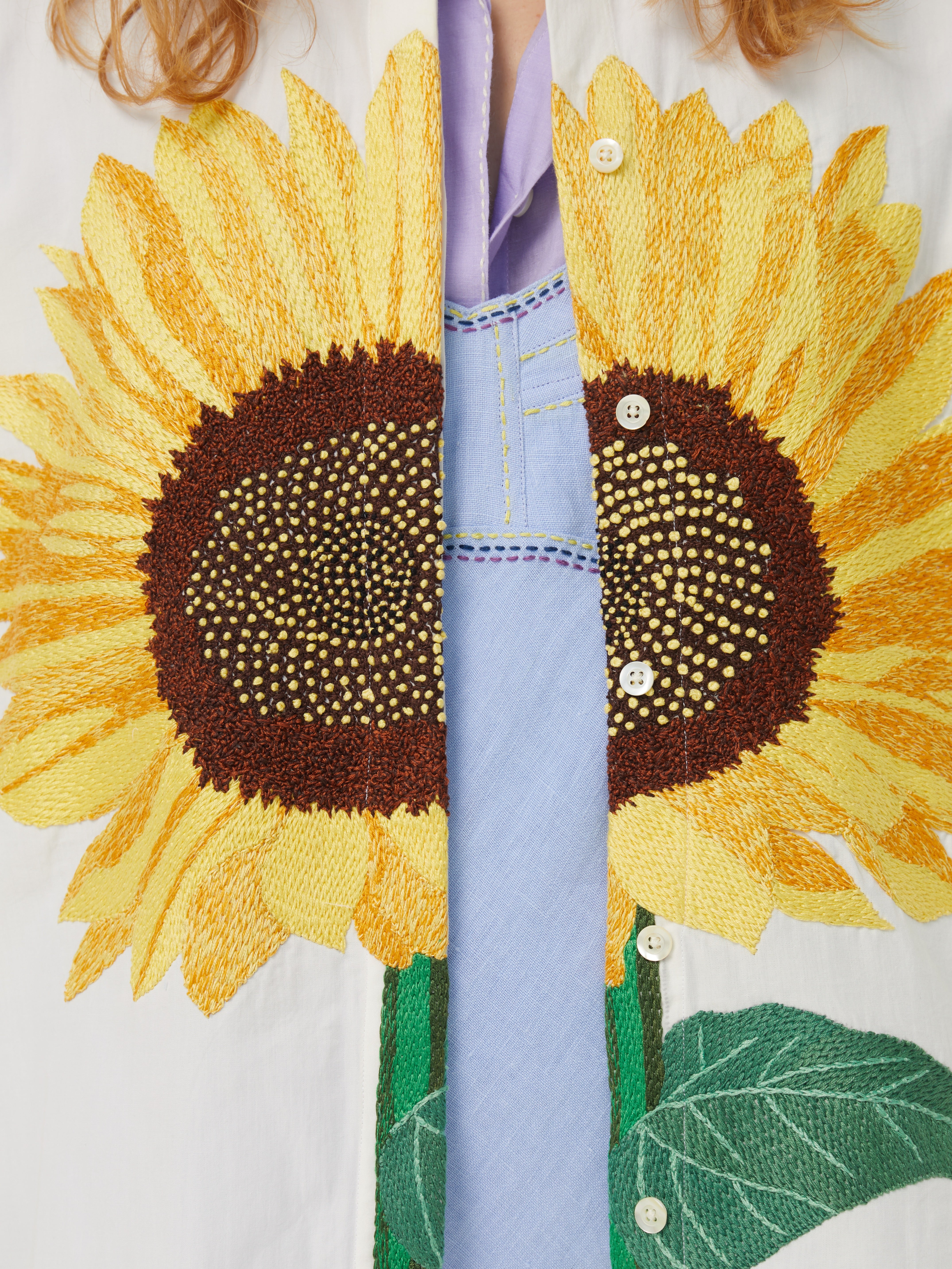 MII Les iconiques chemise Alma Le Tournesol femme coton brodé