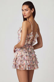 Oh Polly Lolina 13745A robe mini imprimé floral évasée