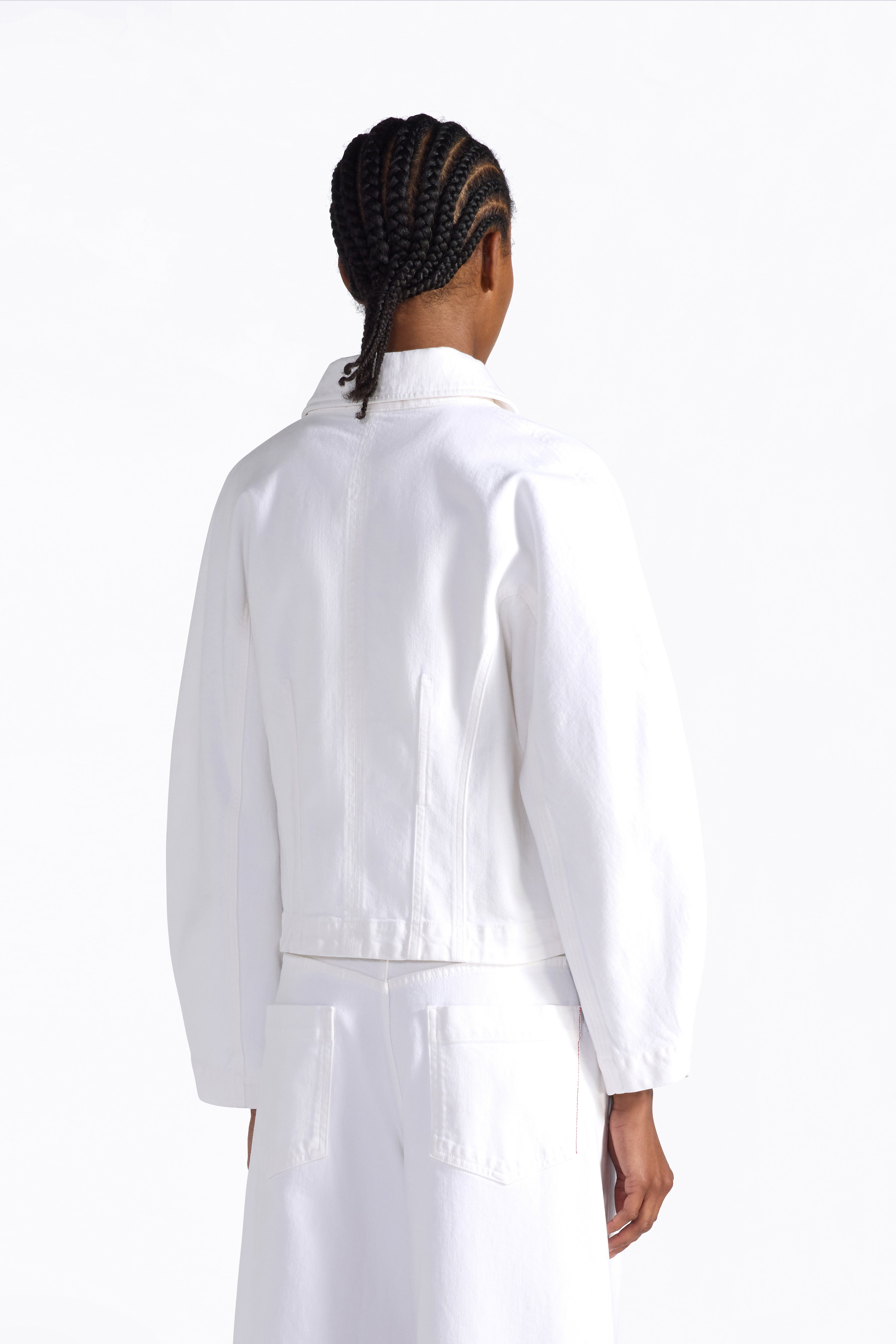 Liviana Conti Daniel veste crop coton stretch sale