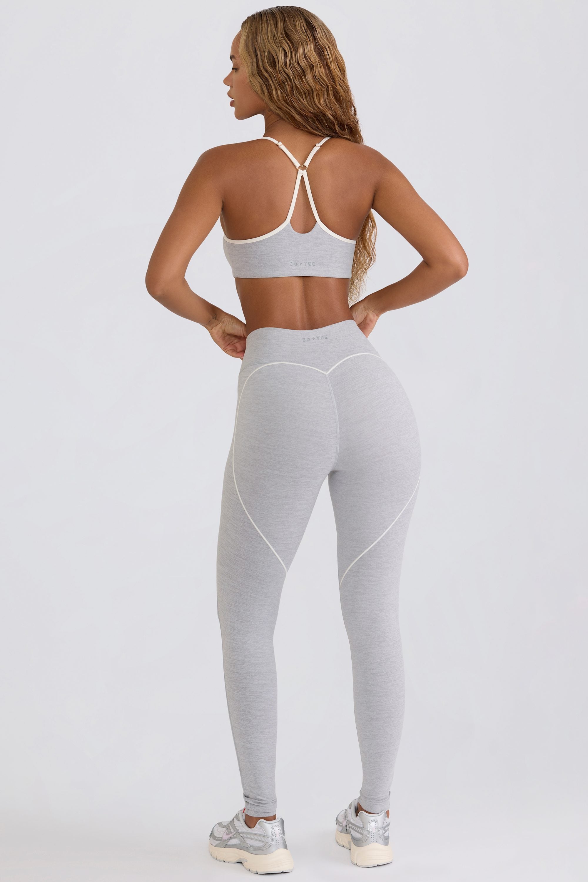 Oh Polly Bo+Tee Legging BT2088 gris taille mi-haute