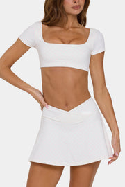 Oh Polly Bo+Tee Soft Active Crop Top Cotton Candy rose
