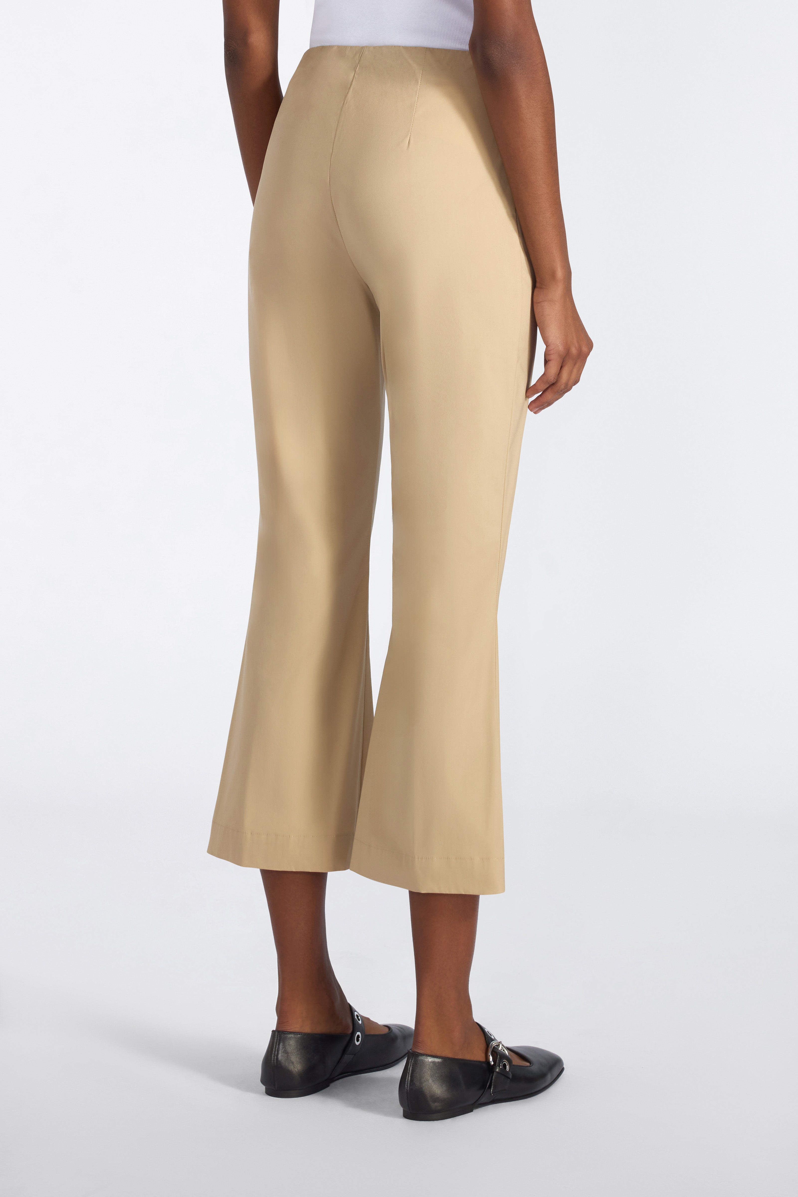 Liviana Conti Claudette pantalon trompette coton noir