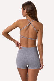 Oh Polly Super Sculpt BT2476 brassière sport gris chiné