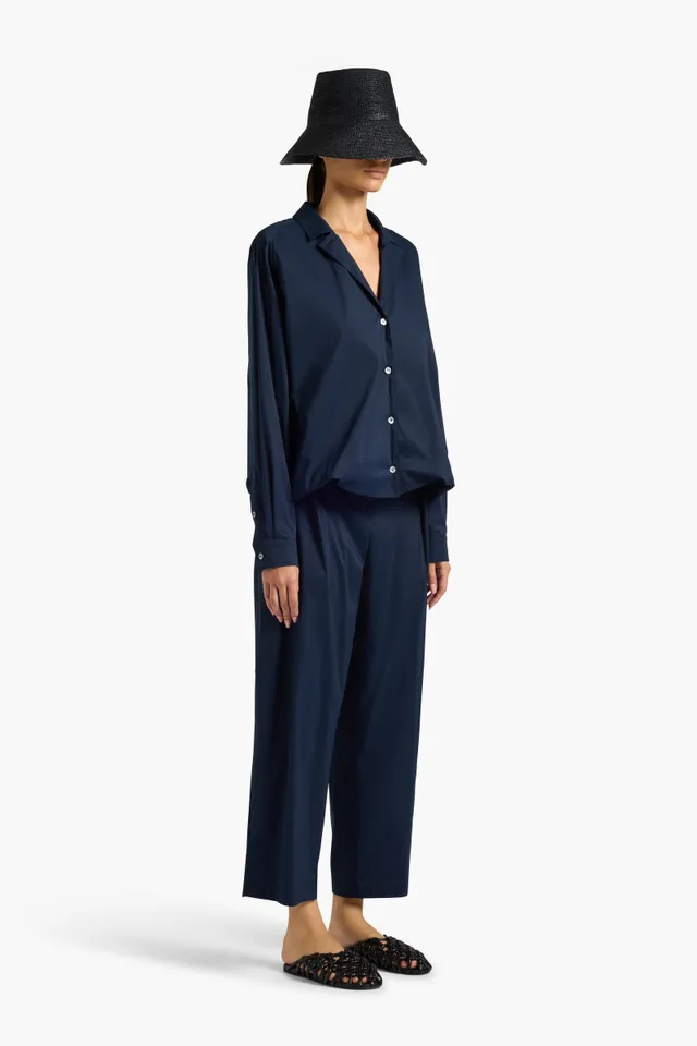 Liviana Conti Scott pantalon balloon bleu nuit