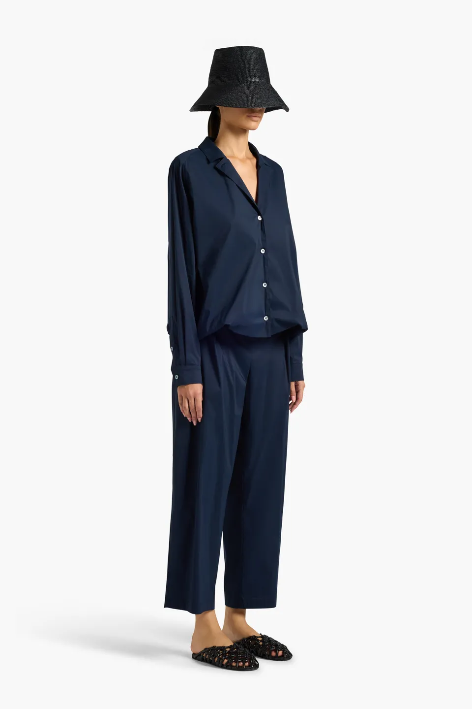 Liviana Conti Scott pantalon balloon bleu nuit