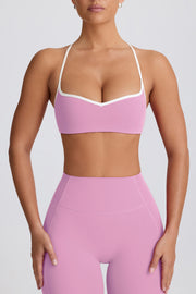 Oh Polly Bo+Tee BT2097 brassière sport rose poudré maintien léger
