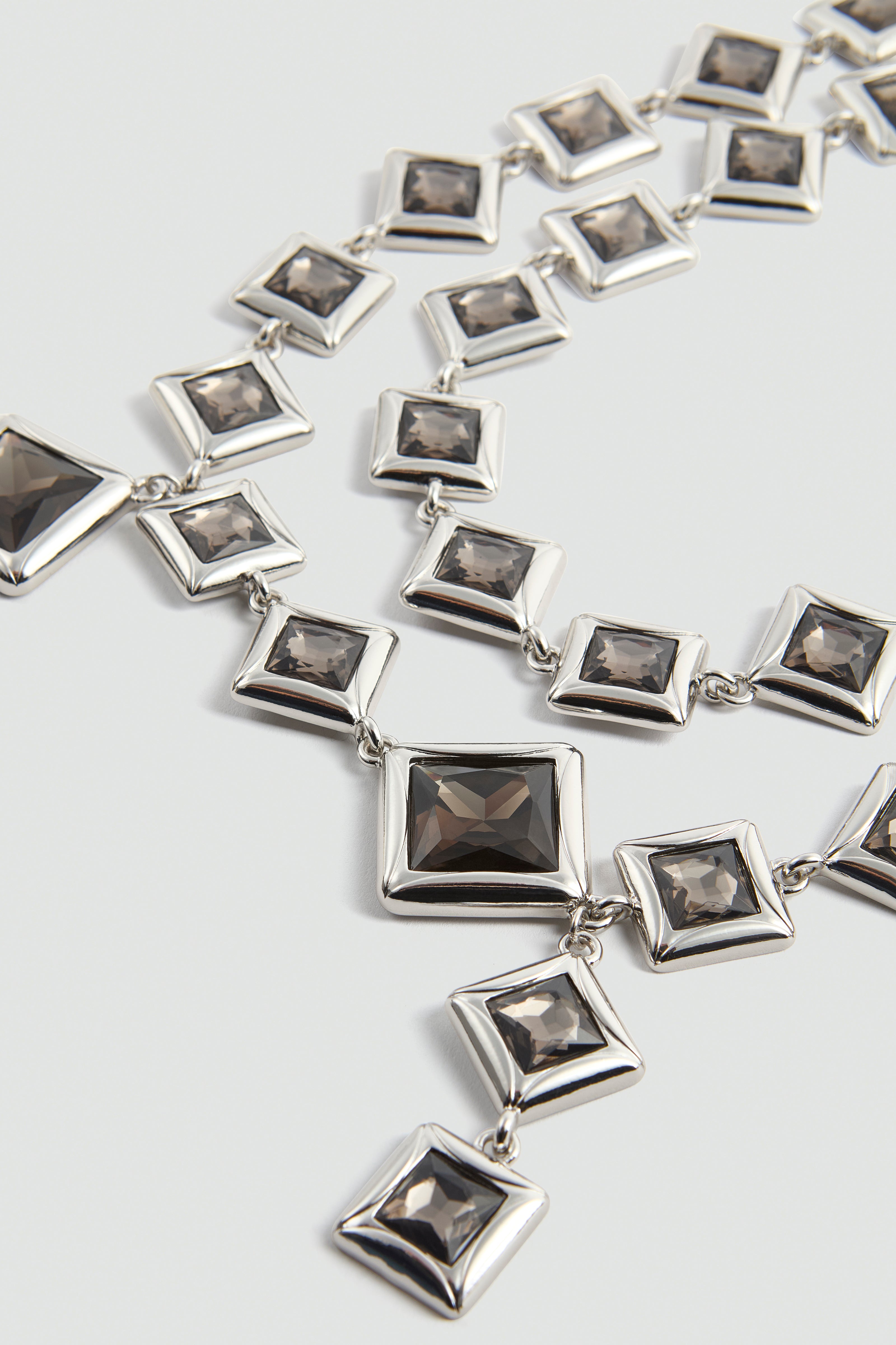 Liviana Conti Zabica collier argent double rang