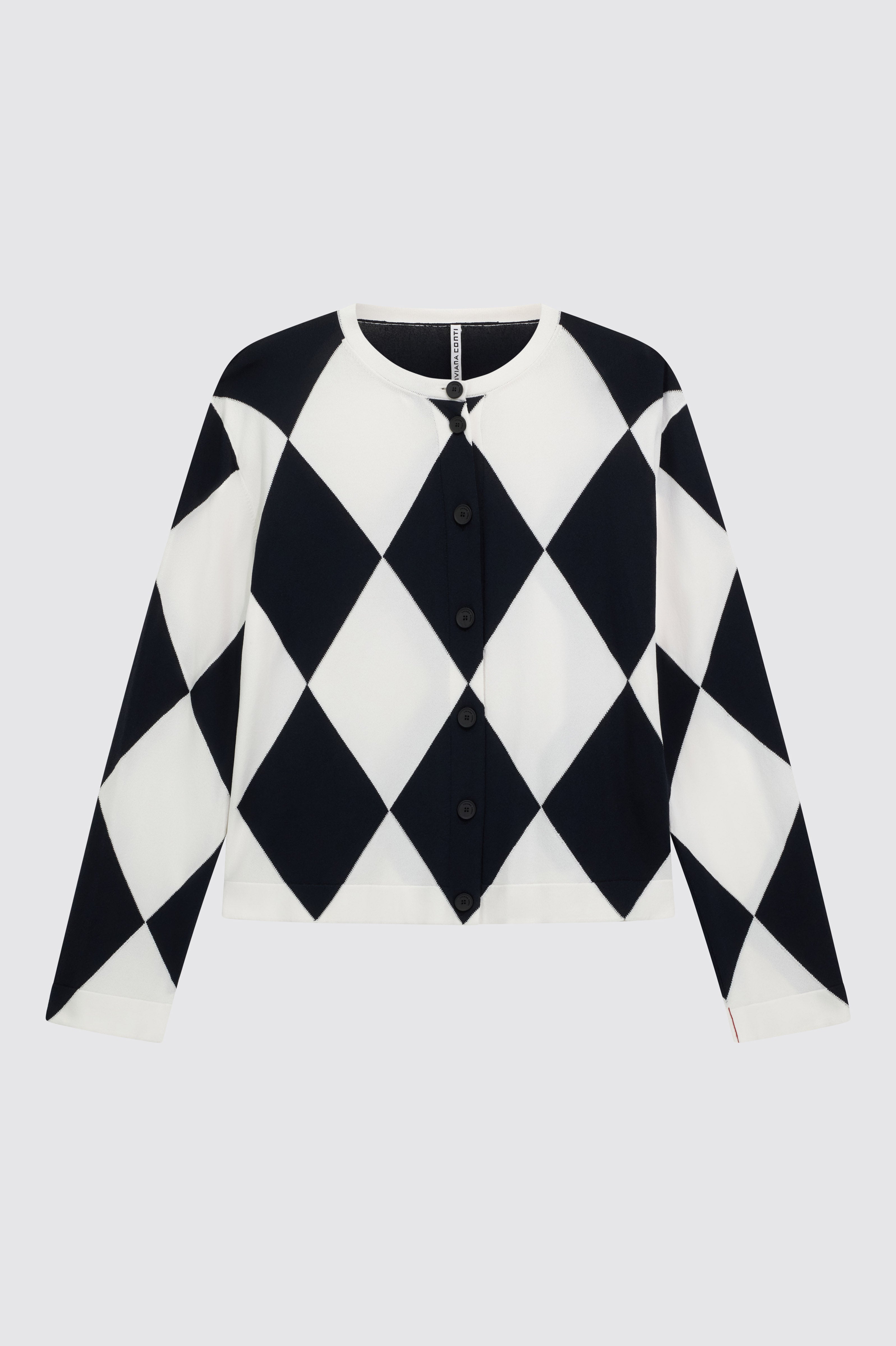Liviana Conti Jeremy gilet losanges viscose