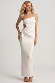 Oh Polly Skirts jupe maxi blanche jersey taille basse