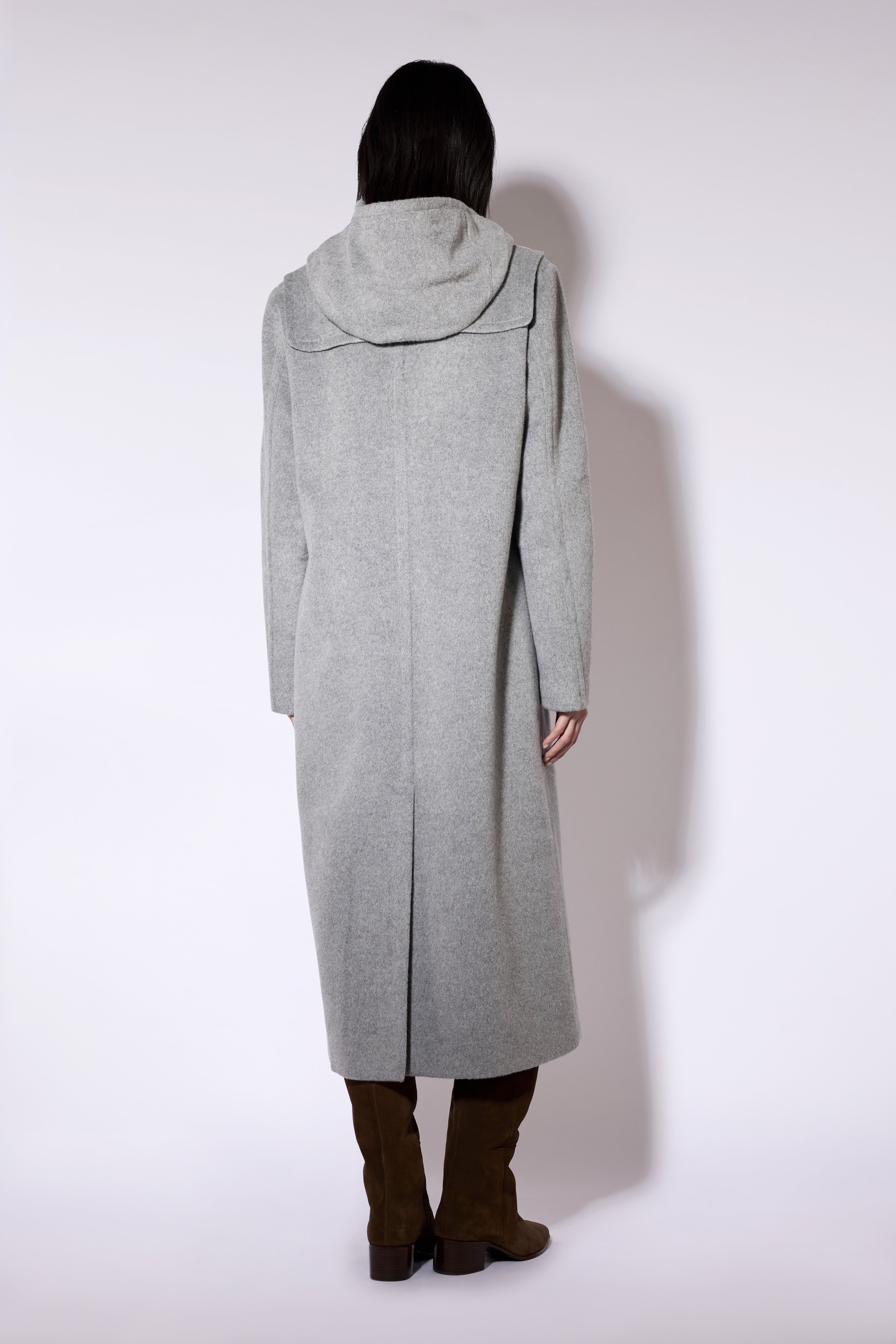 Liviana Conti Nelson manteau gris mélangé cachemire
