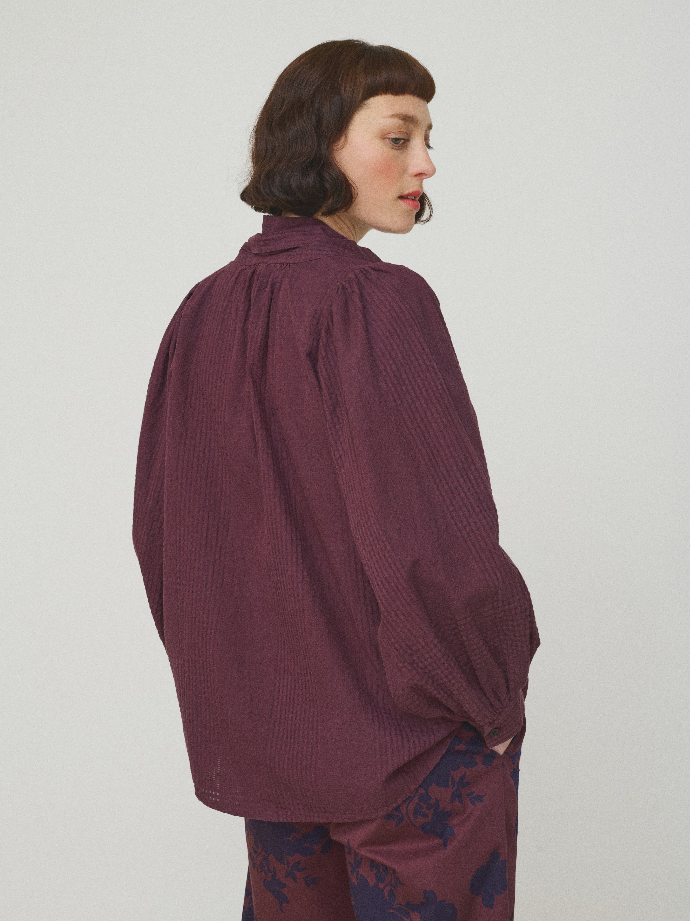 Mii Mii à table Claudie Les Unis blouse coton soie