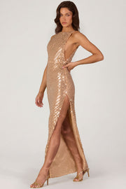 Oh Polly Embellished 16028 robe maxi or sequins