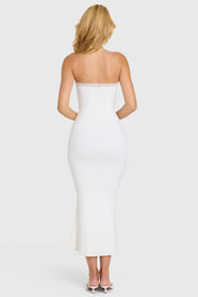 Oh Polly Winslet Robe Bustier Coconut Blanc Dentelle