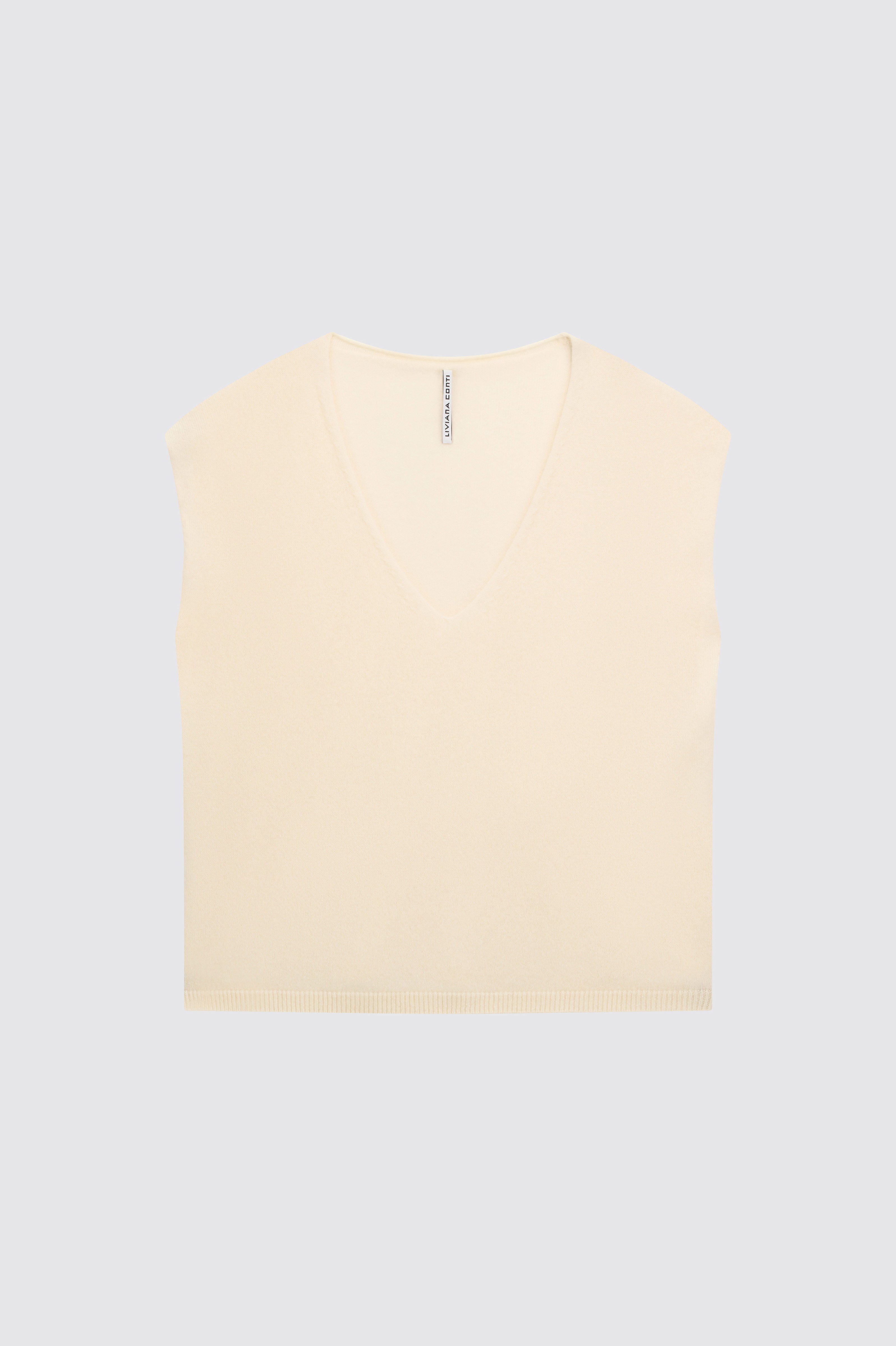 Liviana Conti Gilet Aisha cachemire pomice