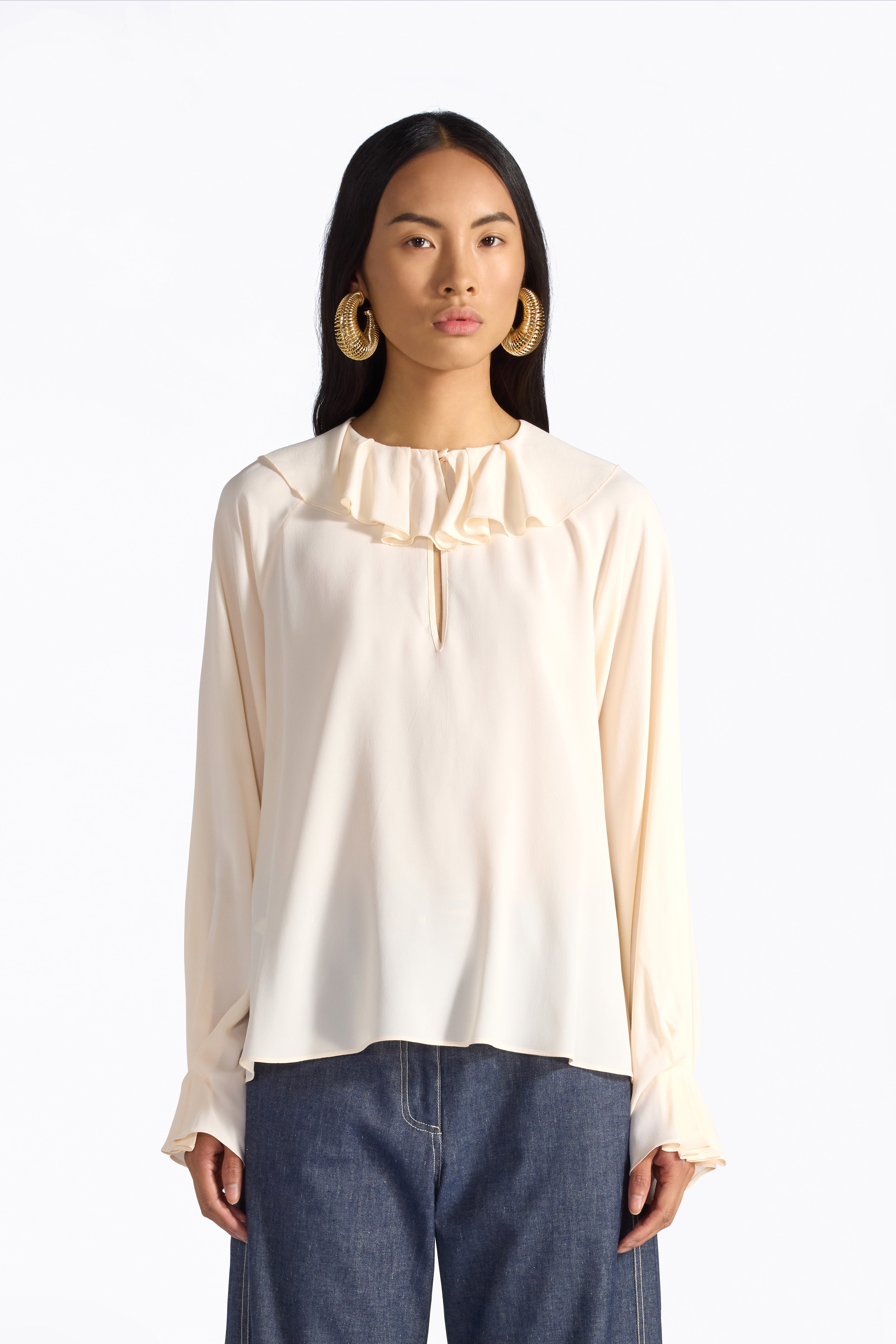 Liviana Conti Dossine blouse soie rose rugiada 38-48