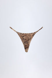 Oh Polly Swim Cebu Bas Bikini Snake Print string perles