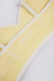 Bo+Tee Soft Active brassière sport citron col coeur maintien
