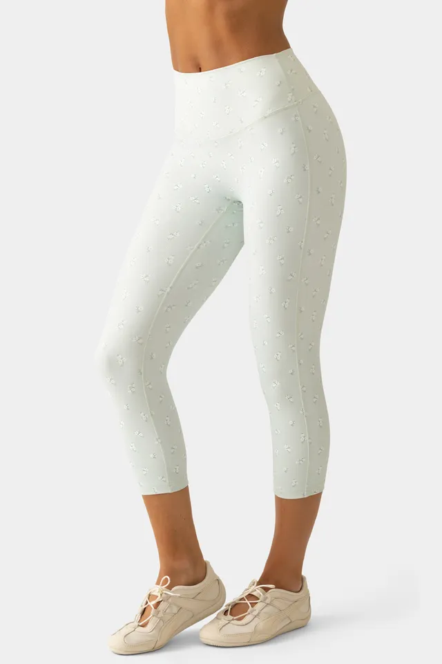Oh Polly Bo+Tee legging capri taille haute matcha meadow
