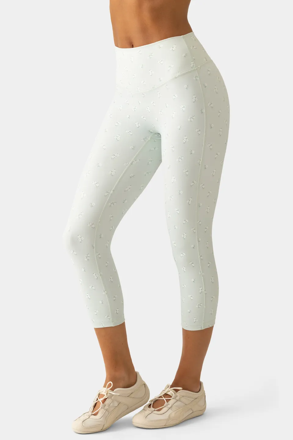 Oh Polly Bo+Tee legging capri taille haute matcha meadow