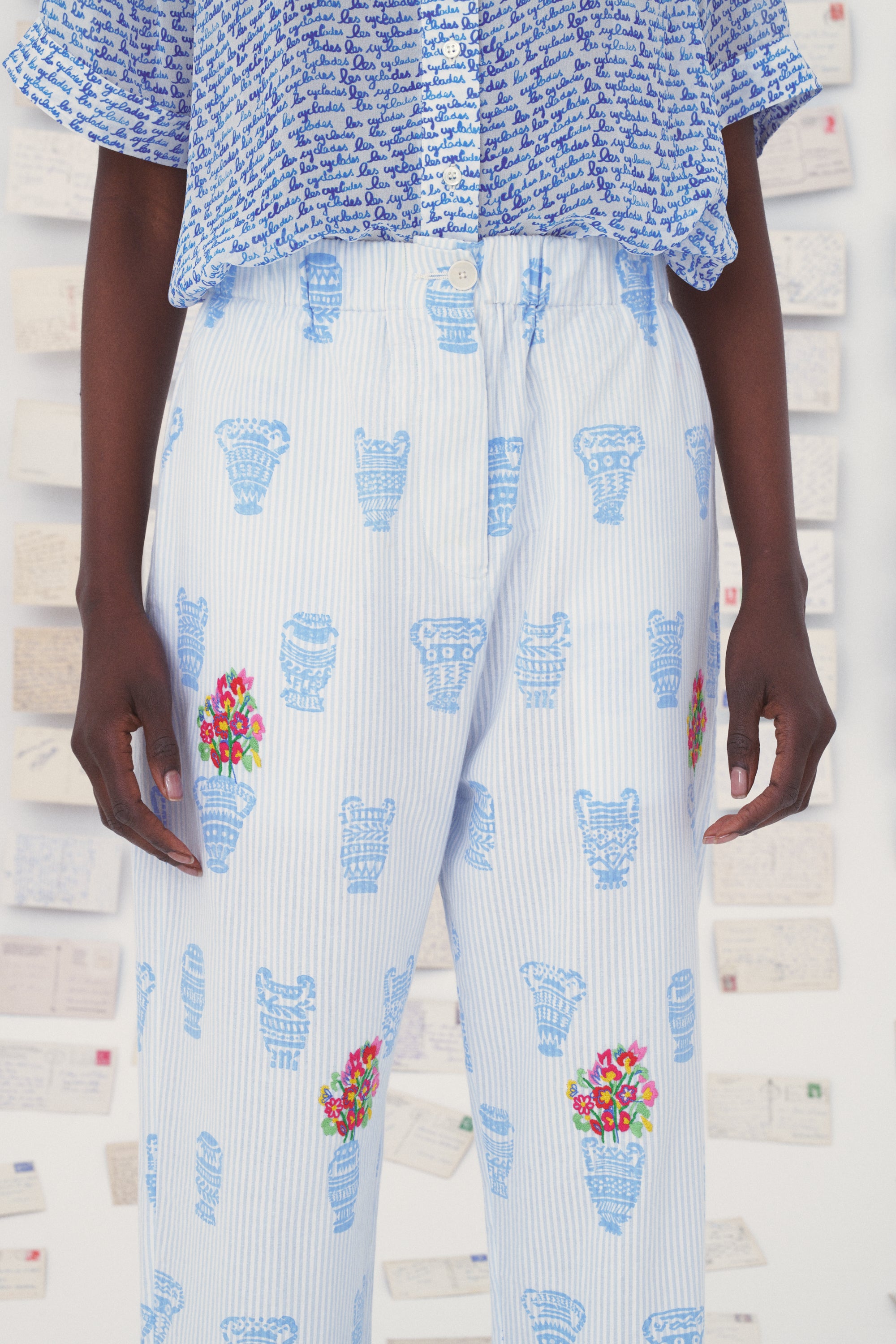 MII Mii en carte postale Kika pantalon coton vases M