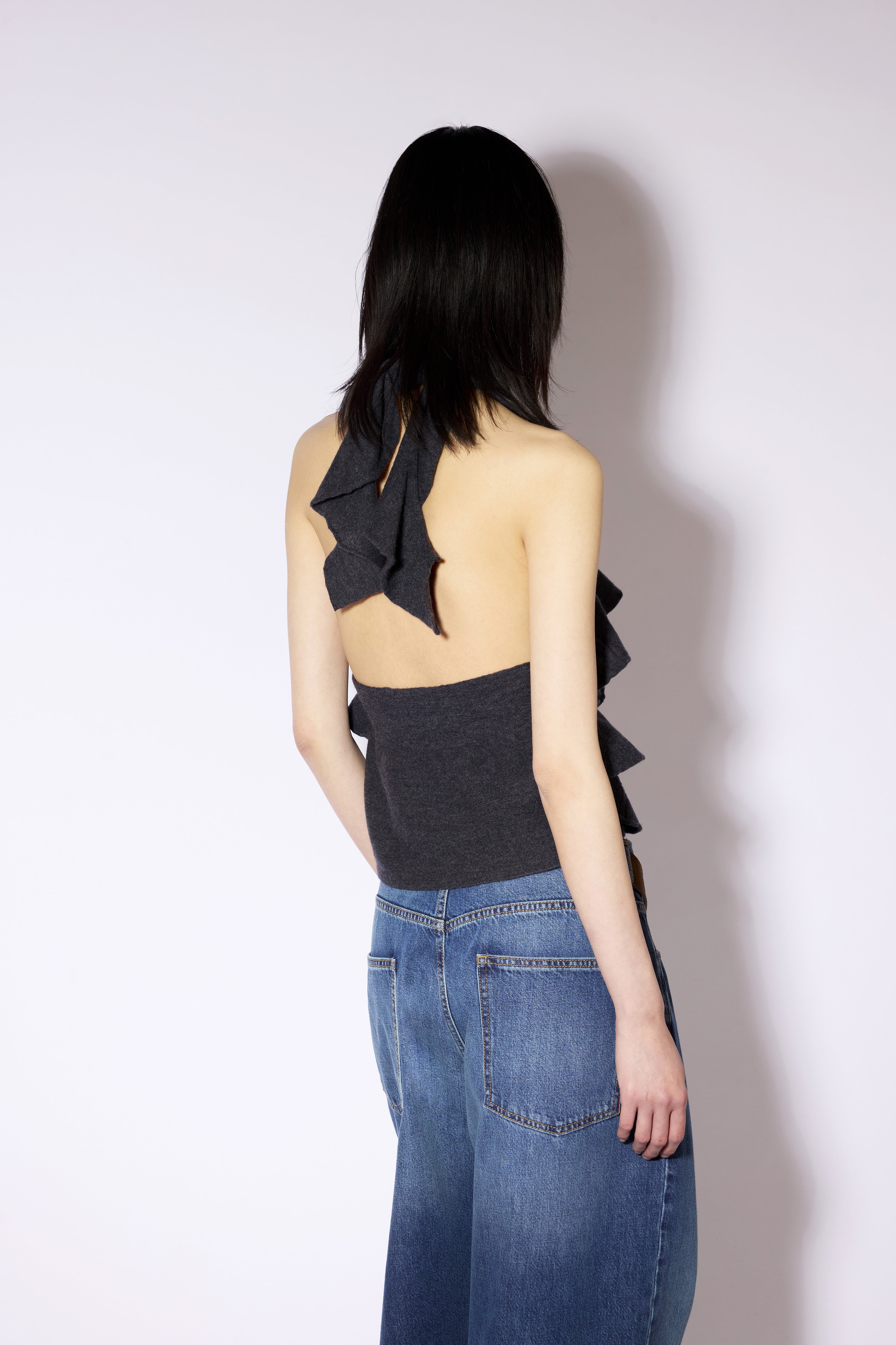 Liviana Conti Breanna top laine anthracite slim