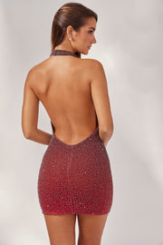 Oh Polly Namur 8230 robe mini ombré perles licou