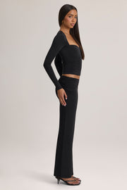Oh Polly Hollis 6205 pantalon noir modal mi-haute