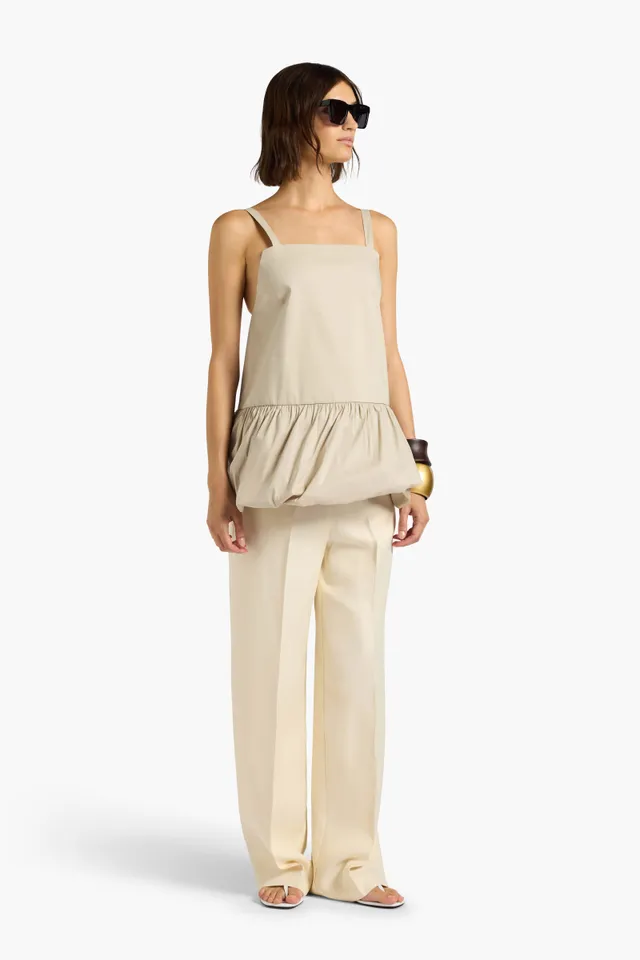 Liviana Conti Cesira pantalon droit viscose lin 38