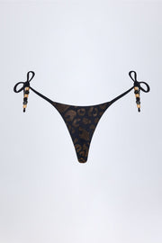 Oh Polly Swim Cebu bas de bikini noir thong taille haute